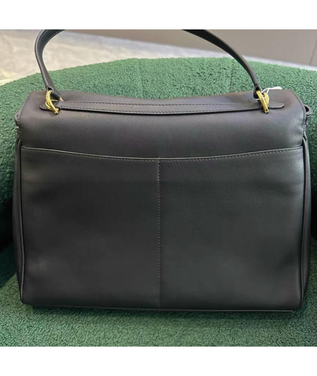 BALENCIAGA Черная кожаная сумка через плечо, фото 5