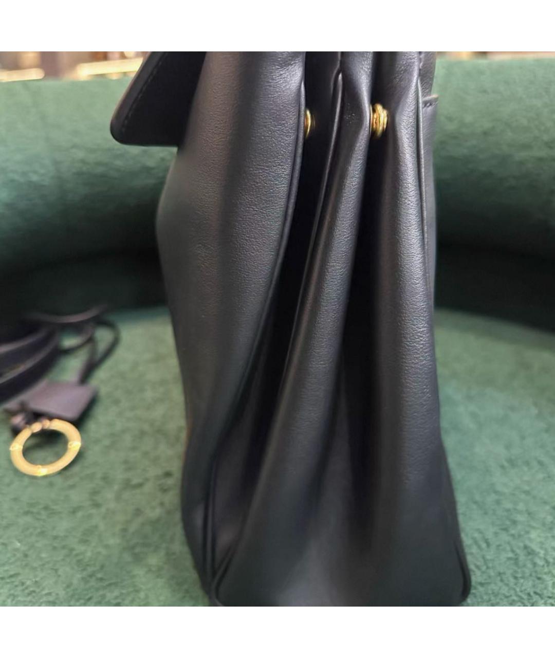 BALENCIAGA Черная кожаная сумка через плечо, фото 3