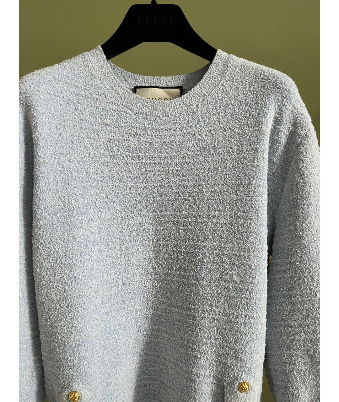 GUCCI Синее повседневное платье, фото 8