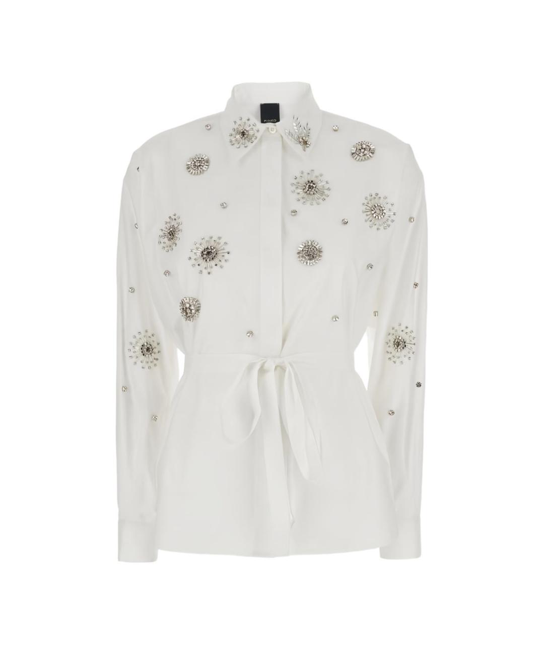 PINKO Белая хлопковая рубашка, фото 1