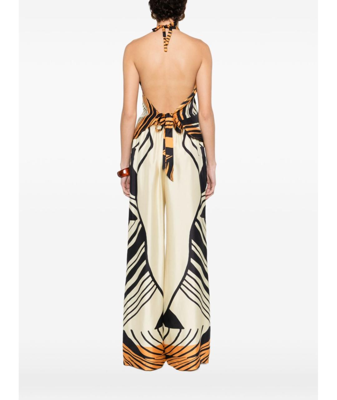 RAQUEL DINIZ Мульти шелковая майка, фото 5