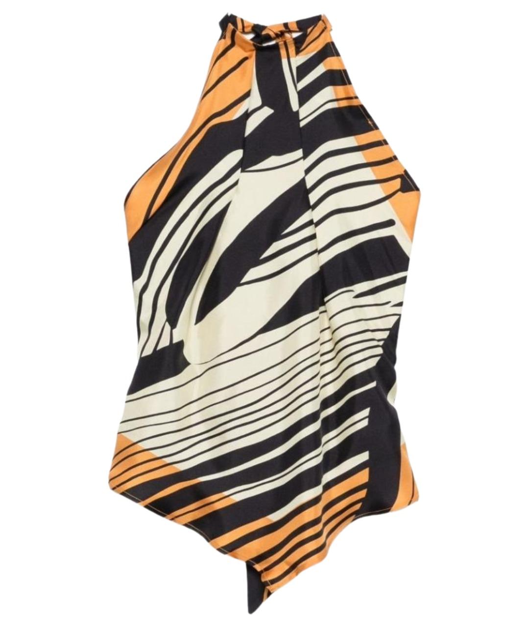 RAQUEL DINIZ Мульти шелковая майка, фото 1