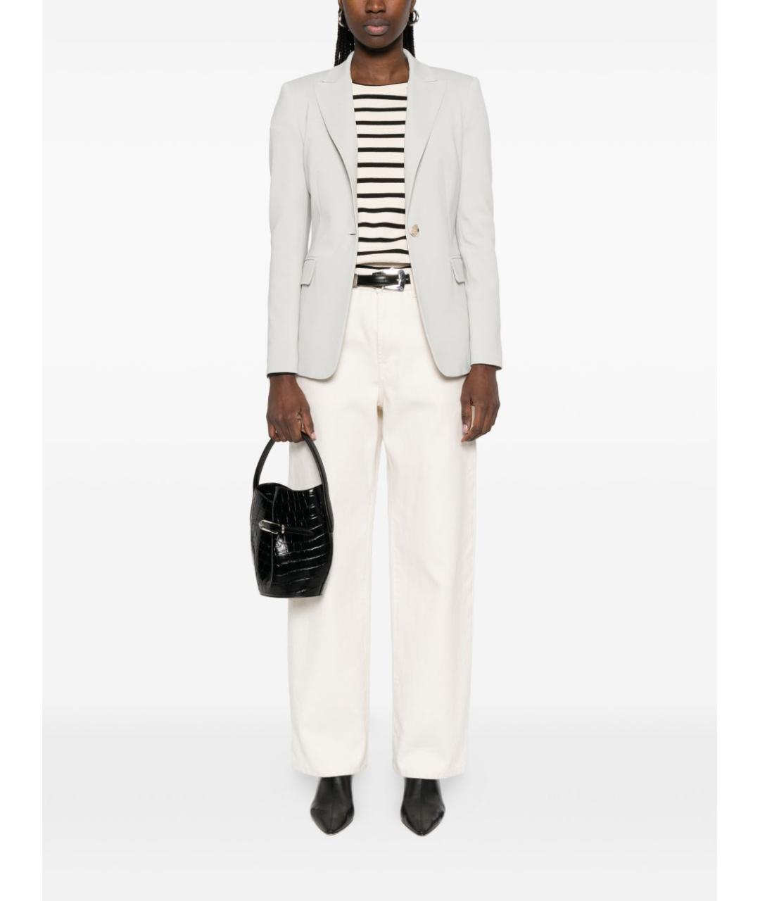 PINKO Серый вискозный жакет/пиджак, фото 2