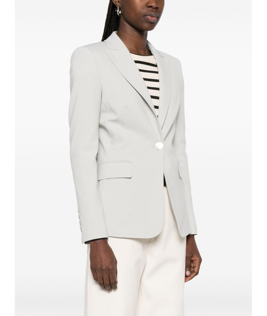 PINKO Серый вискозный жакет/пиджак, фото 5