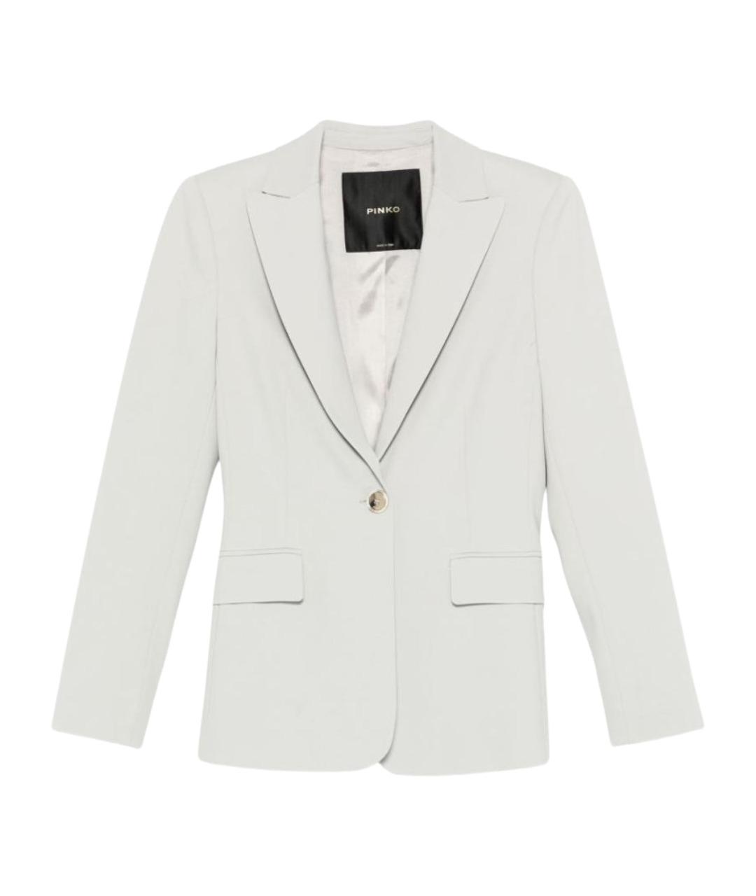 PINKO Серый вискозный жакет/пиджак, фото 1