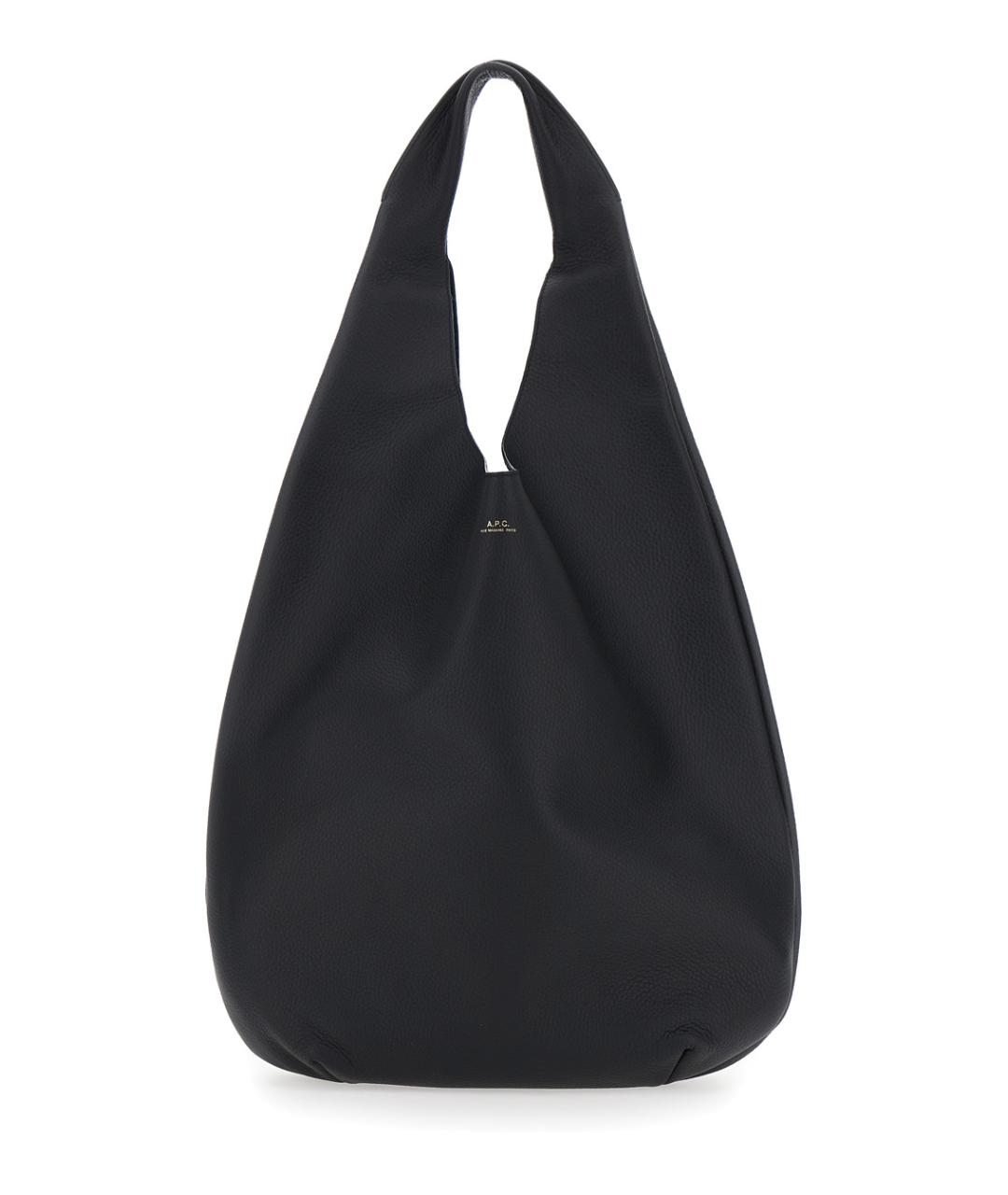 A.P.C. Черная кожаная сумка через плечо, фото 1