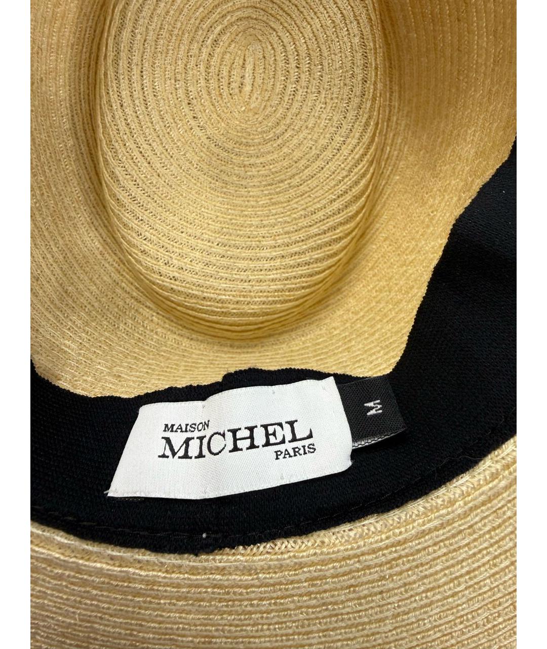 MAISON MICHEL Бежевая шляпа, фото 7