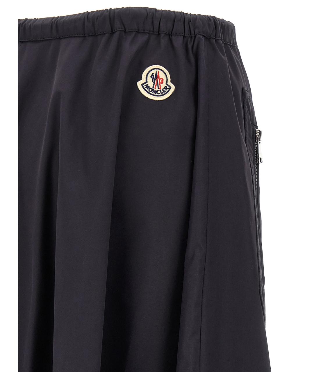 MONCLER Синяя хлопковая юбка миди, фото 4