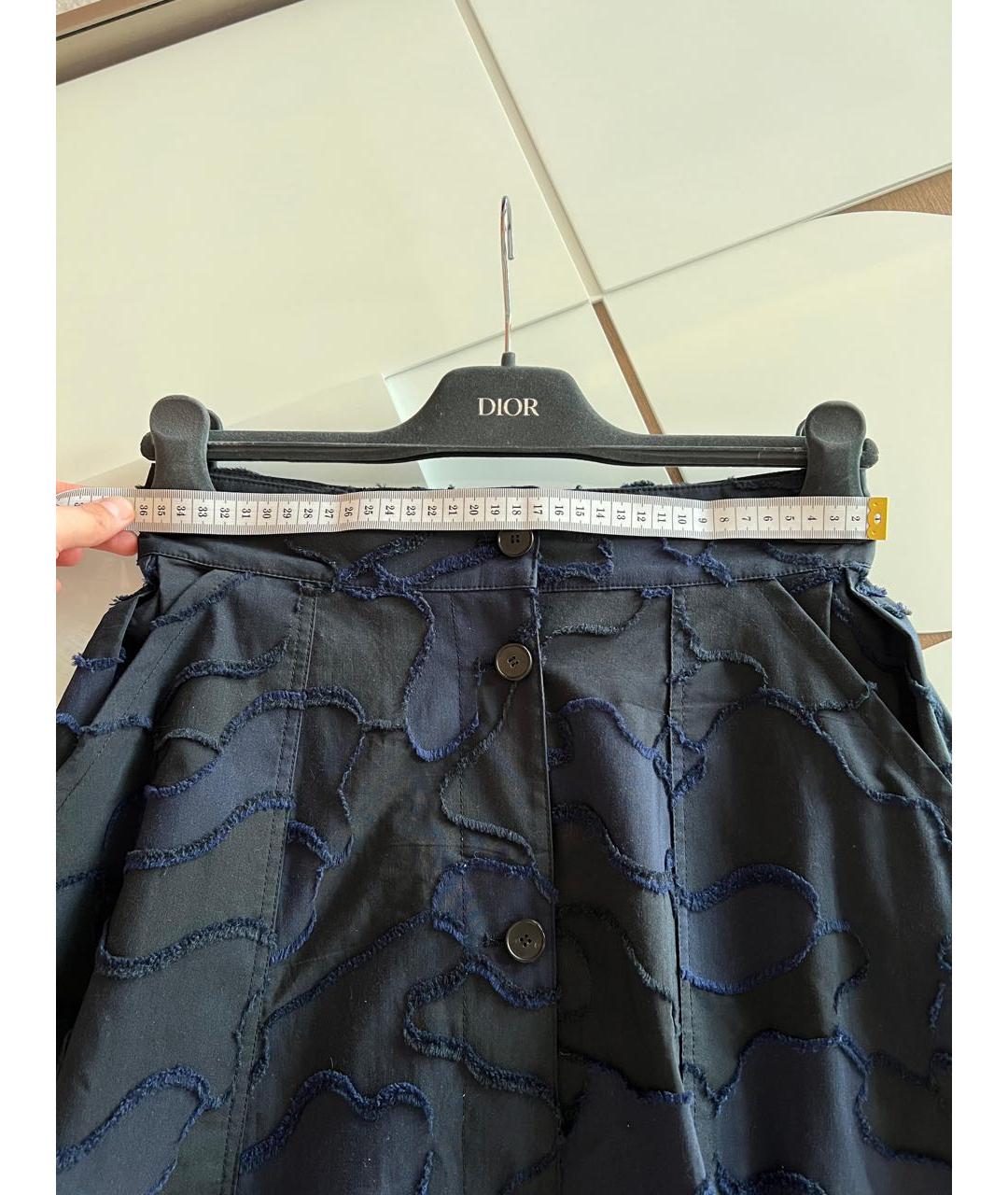 CHRISTIAN DIOR Темно-синяя юбка макси, фото 3