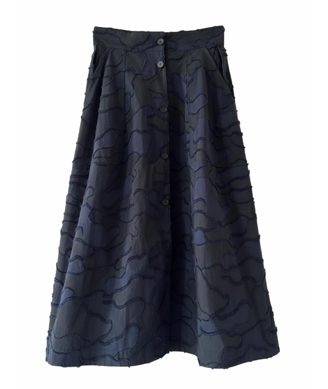 CHRISTIAN DIOR Темно-синяя юбка макси, фото 1