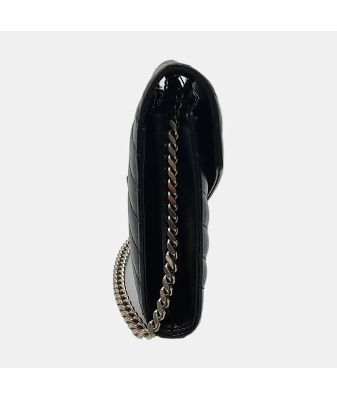 SAINT LAURENT Черная кожаная сумка через плечо, фото 3