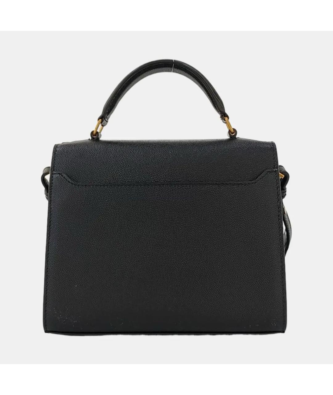 SAINT LAURENT Черная кожаная сумка через плечо, фото 4