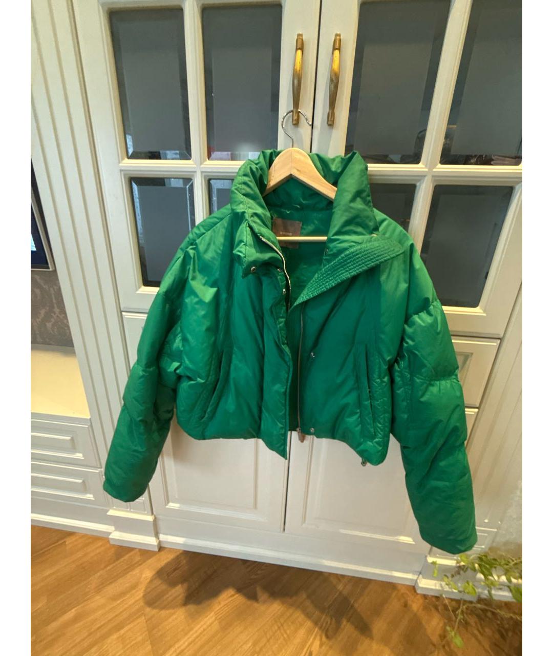 12 STOREEZ Зеленый пуховик, фото 5