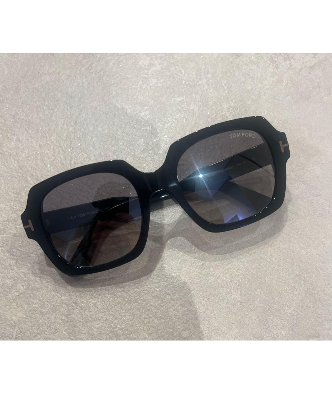 TOM FORD Черные пластиковые солнцезащитные очки, фото 5
