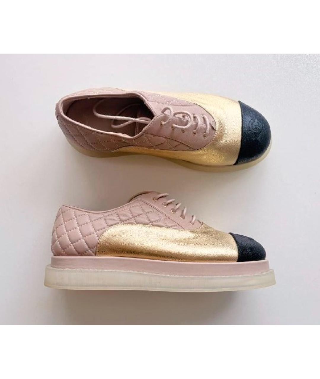 CHANEL Мульти кожаные брогги и оксфорды, фото 4