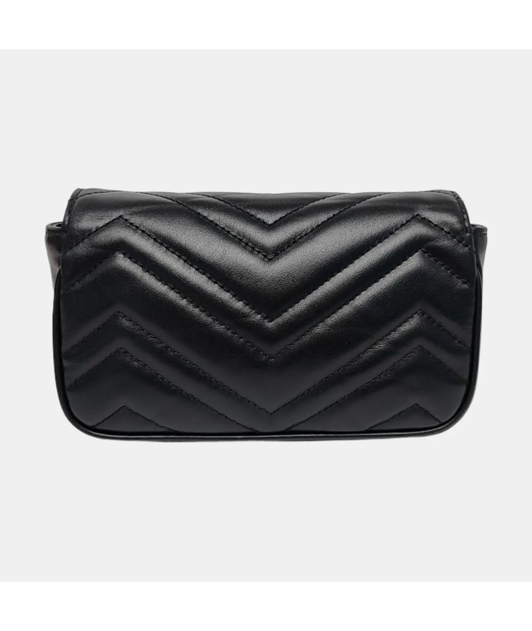 GUCCI Черная кожаная сумка через плечо, фото 4