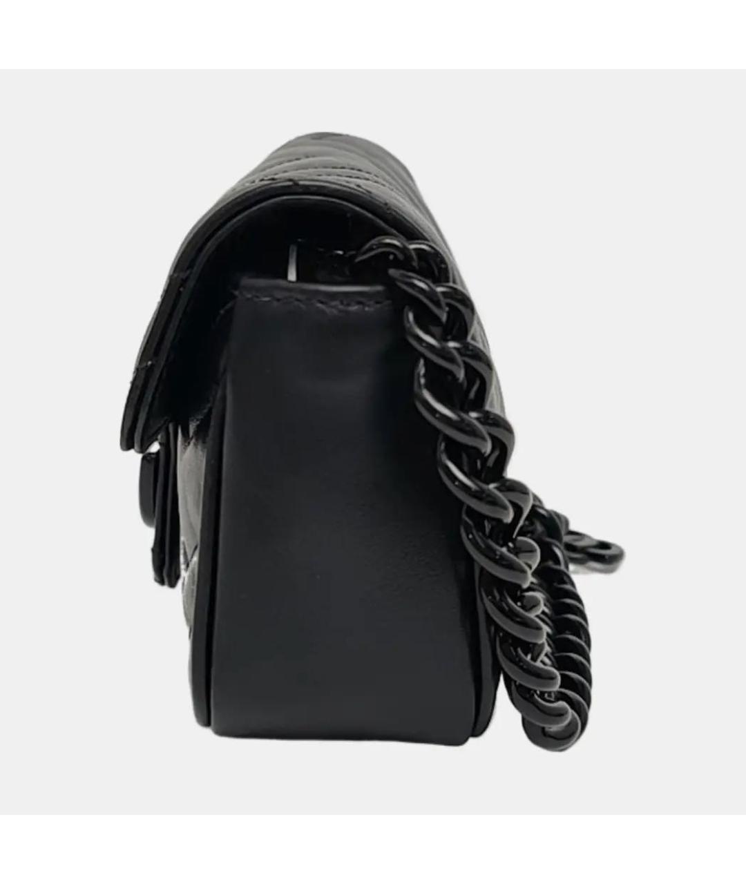 GUCCI Черная кожаная сумка через плечо, фото 2