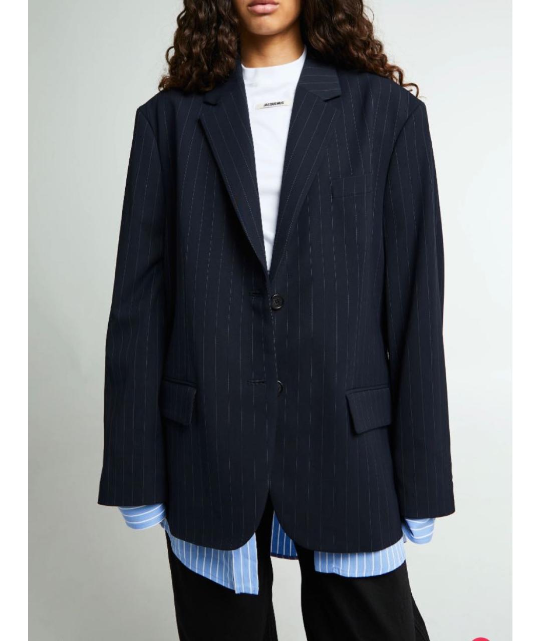 ACNE STUDIOS Темно-синий жакет/пиджак, фото 6