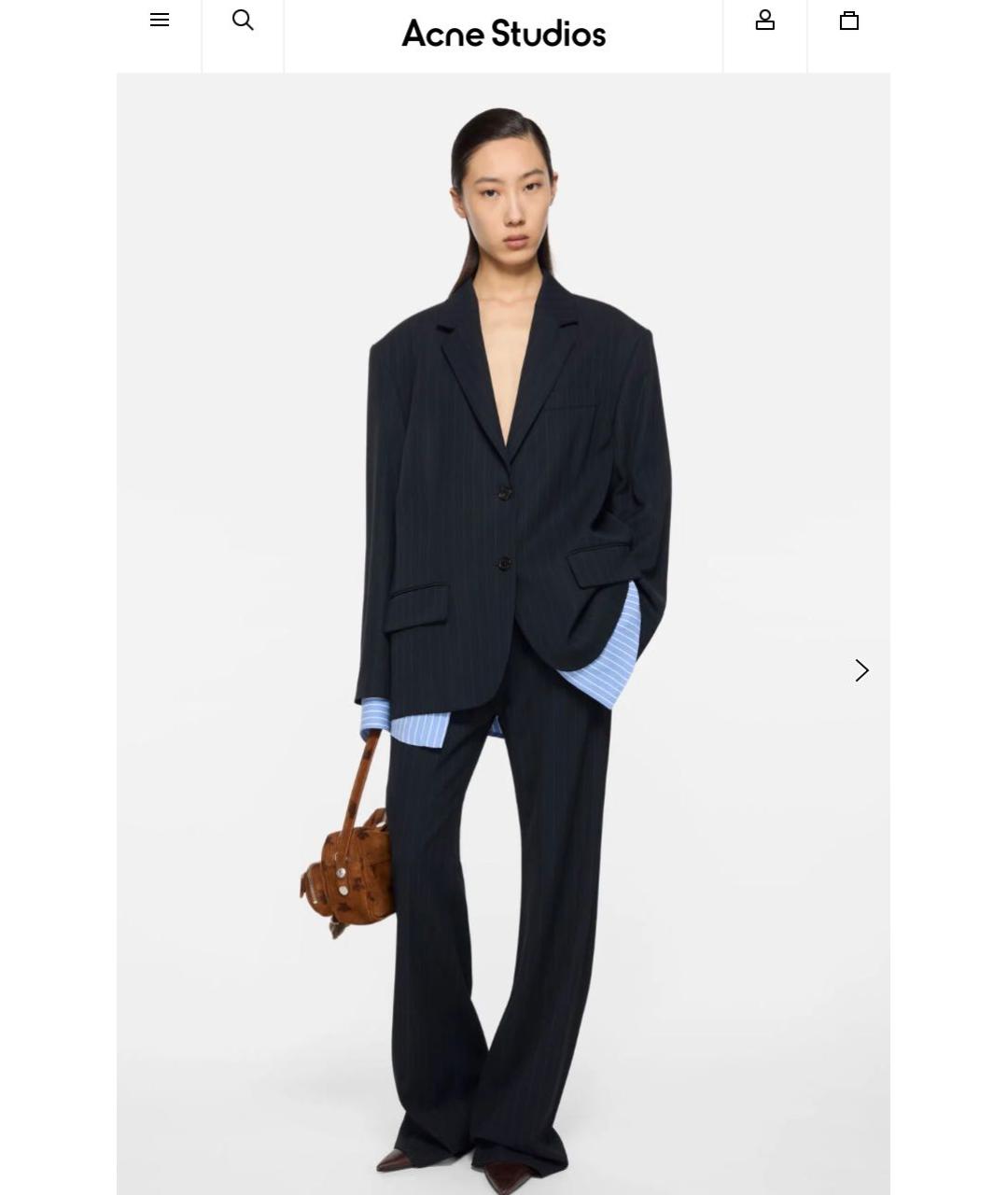 ACNE STUDIOS Темно-синий жакет/пиджак, фото 2