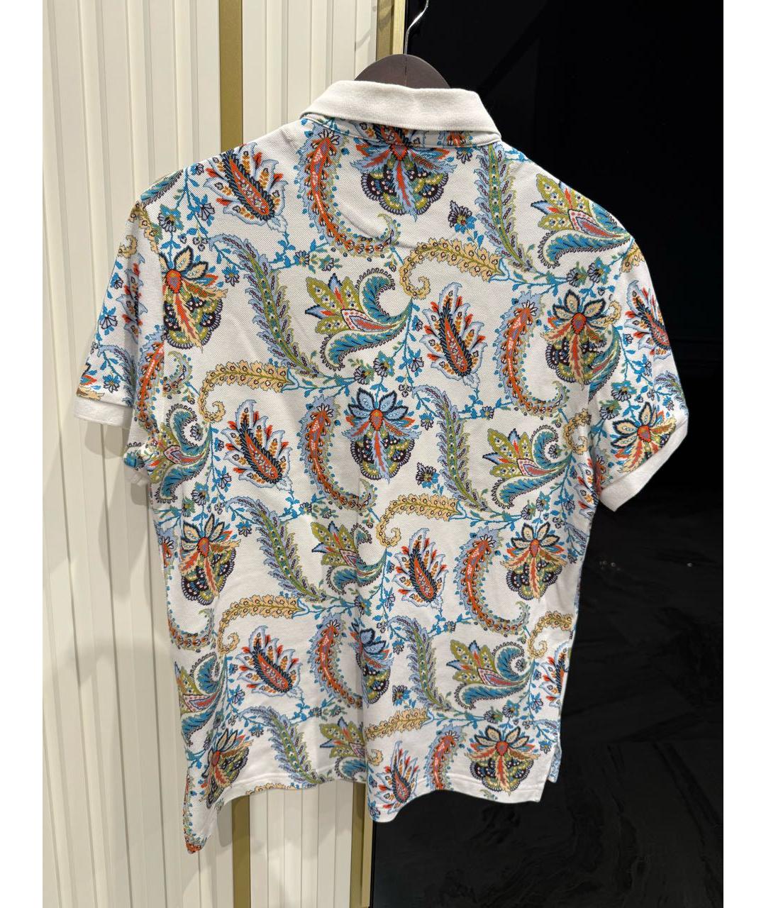 ETRO Мульти хлопковое поло с коротким рукавом, фото 2