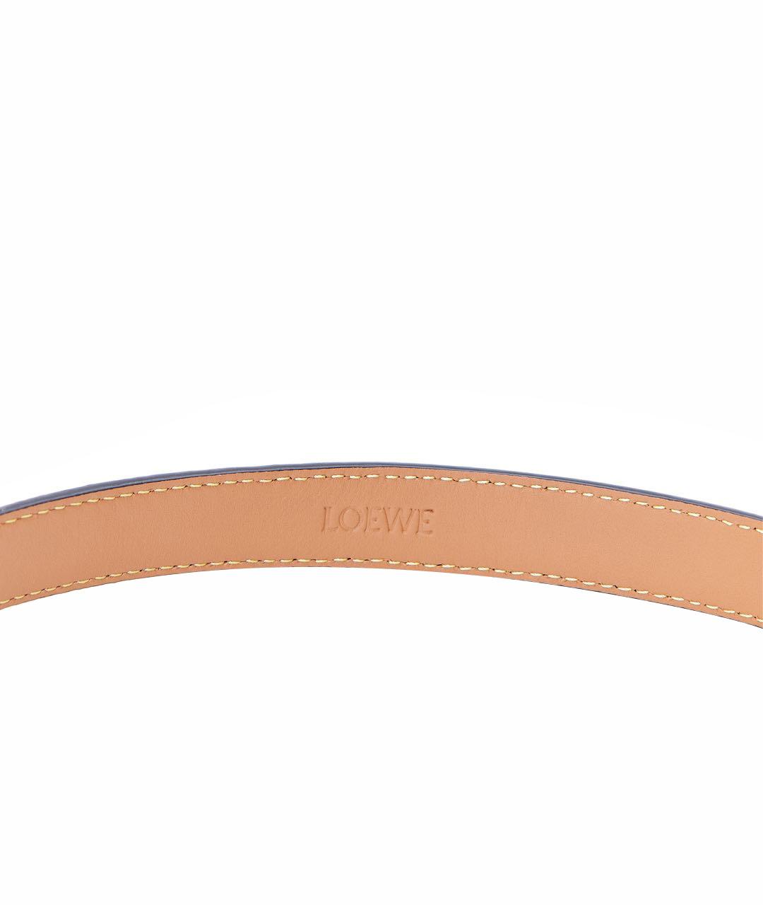 LOEWE Черный кожаный ремень, фото 3