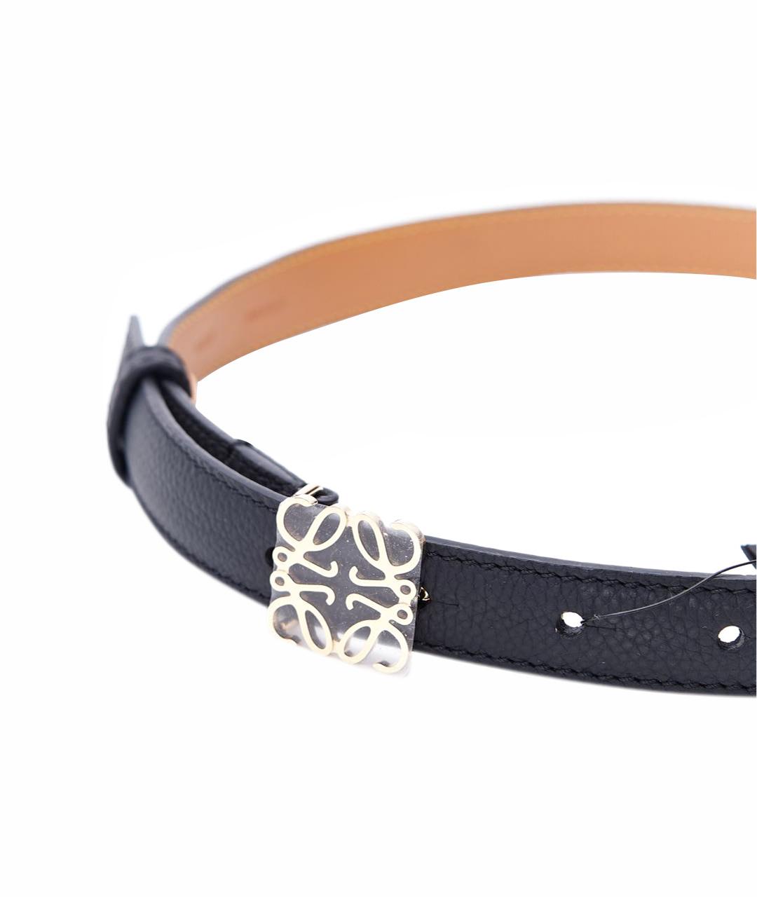 LOEWE Черный кожаный ремень, фото 2