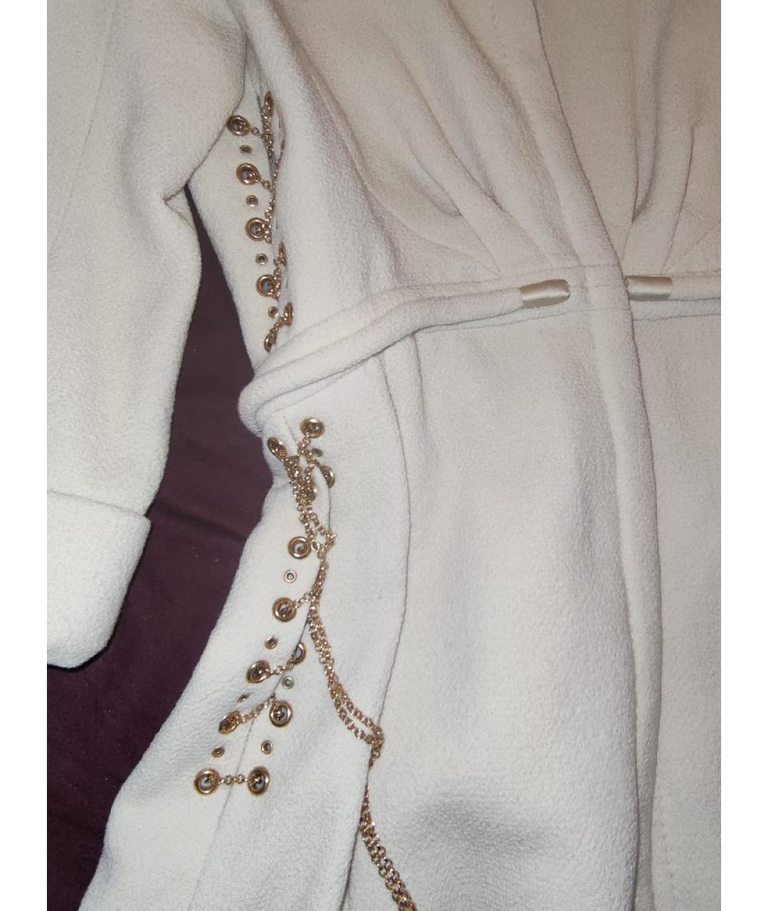 LOUIS VUITTON Белое шерстяное пальто, фото 6