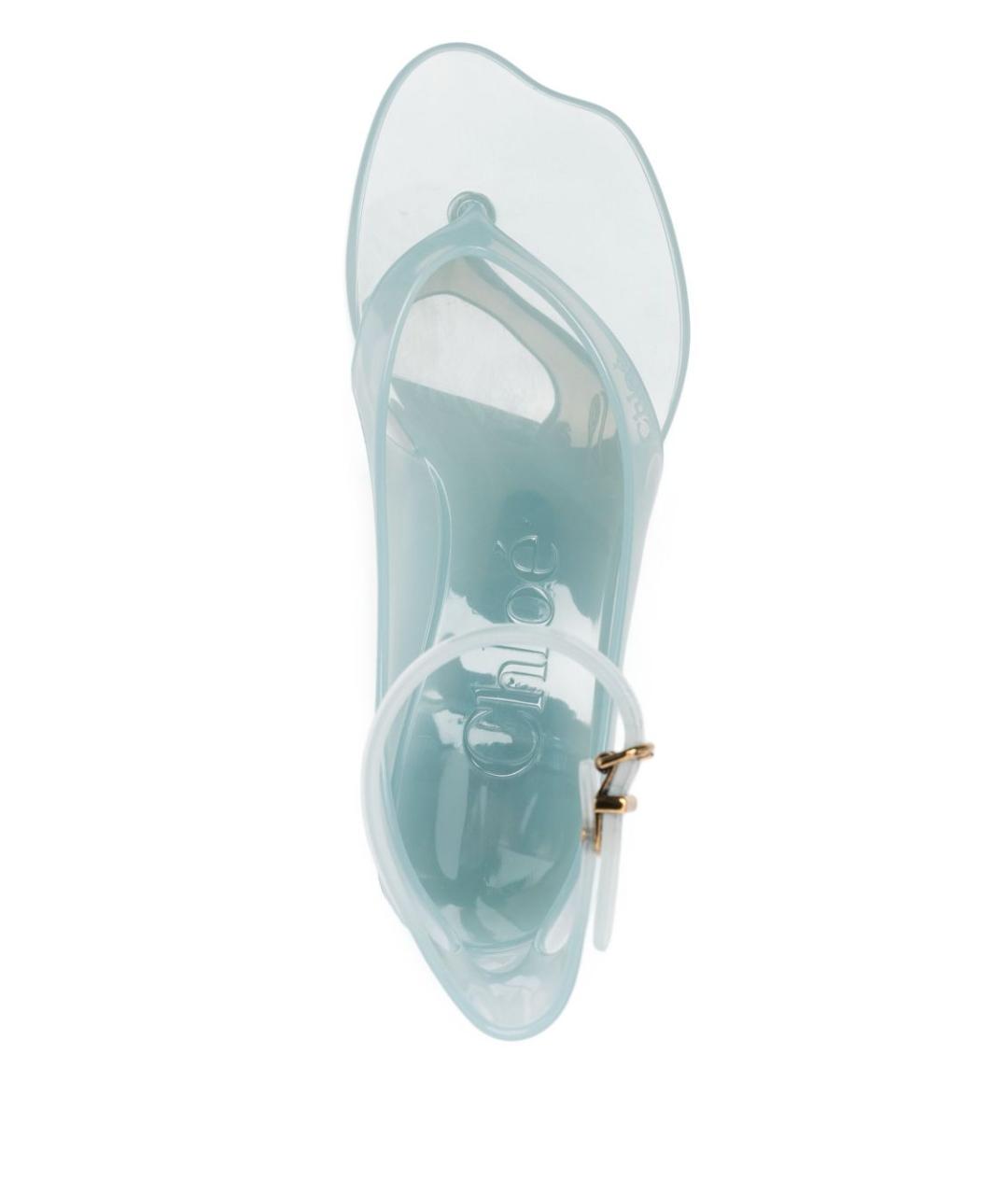 CHLOE Голубые босоножки, фото 4
