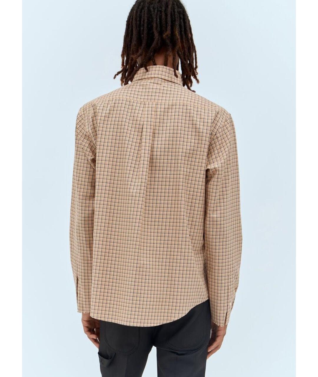 MIU MIU Бежевая хлопковая рубашка, фото 2