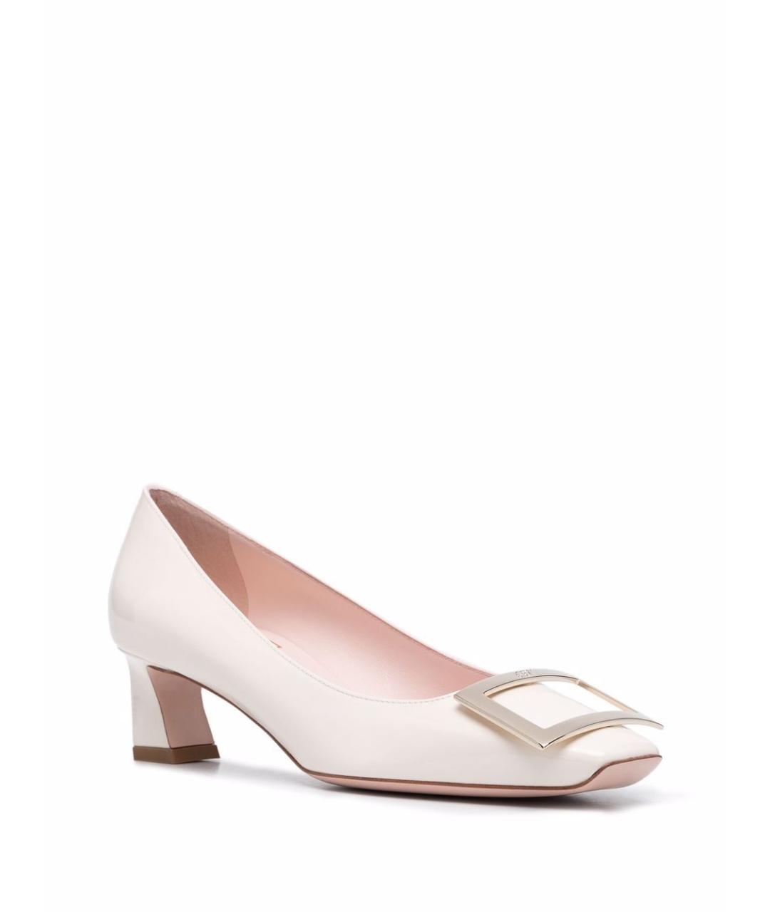 ROGER VIVIER Бежевые кожаные туфли, фото 4