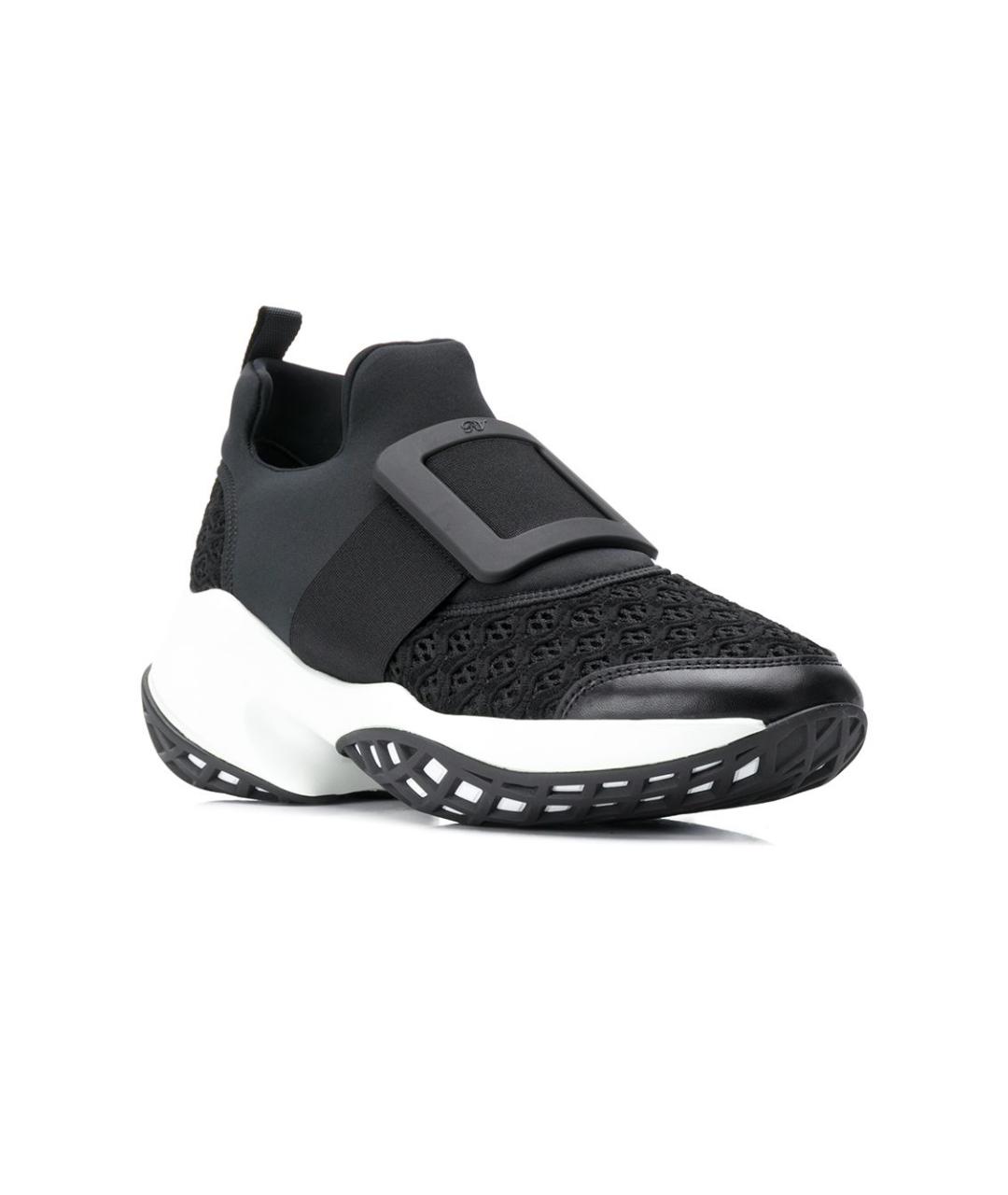 ROGER VIVIER Черные текстильные кроссовки, фото 2