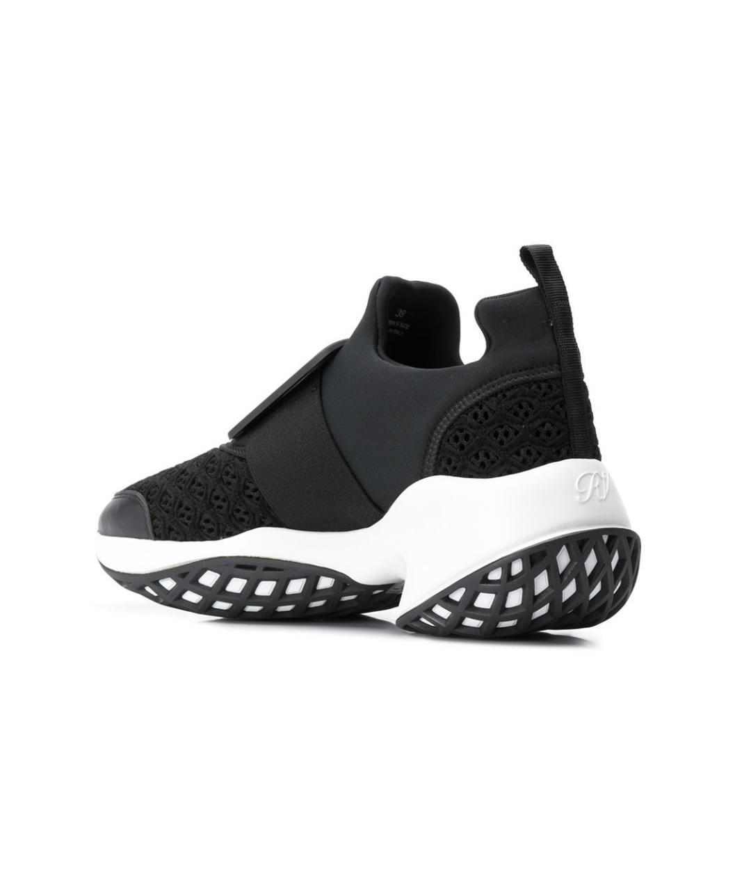 ROGER VIVIER Черные текстильные кроссовки, фото 3