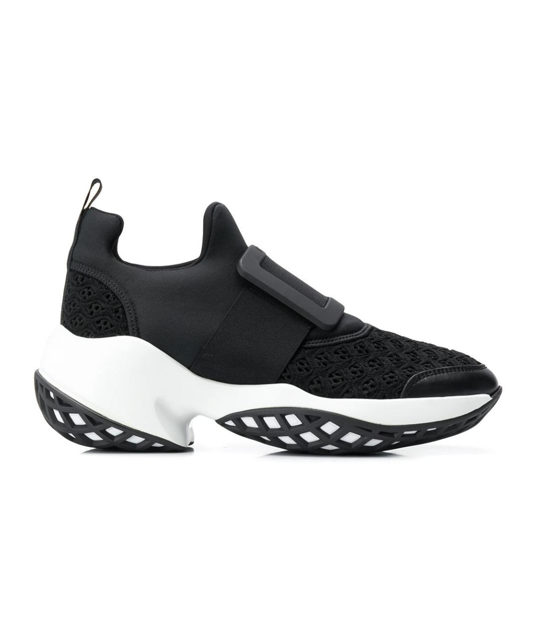 ROGER VIVIER Черные текстильные кроссовки, фото 1