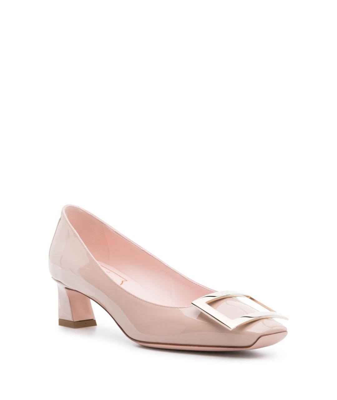 ROGER VIVIER Бежевые кожаные туфли, фото 4