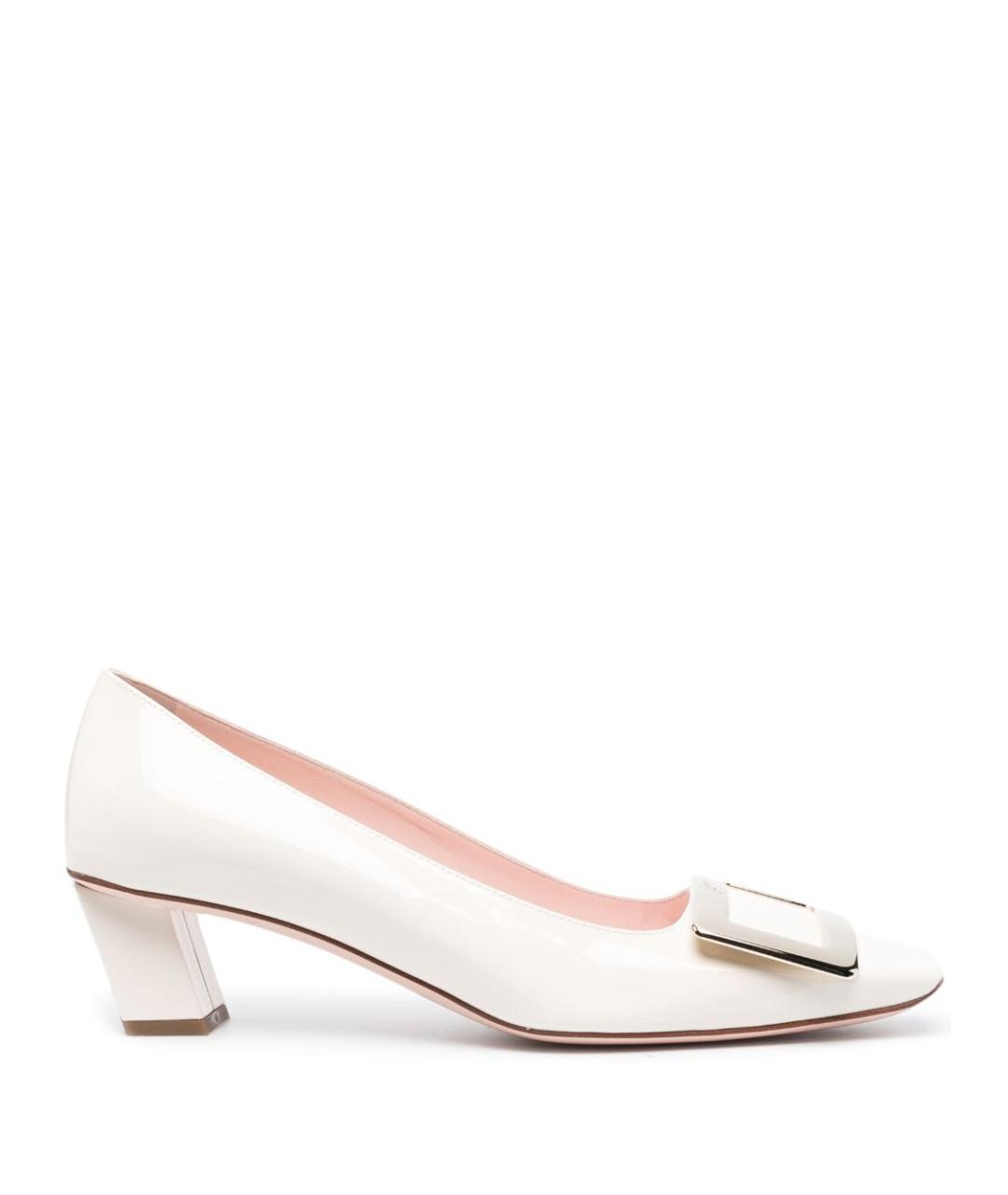 ROGER VIVIER Белые кожаные туфли, фото 1