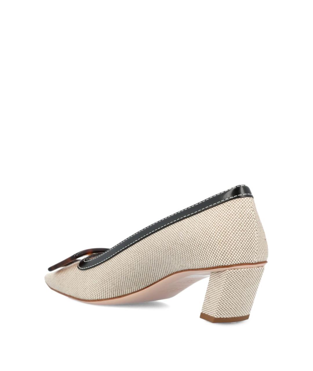 ROGER VIVIER Бежевые кожаные туфли, фото 3