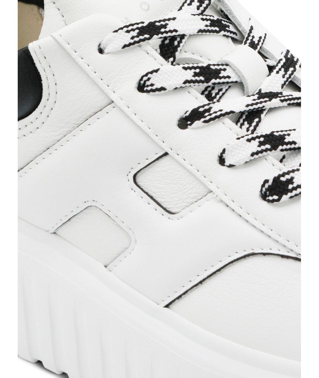 HOGAN Белые кожаные кеды, фото 3