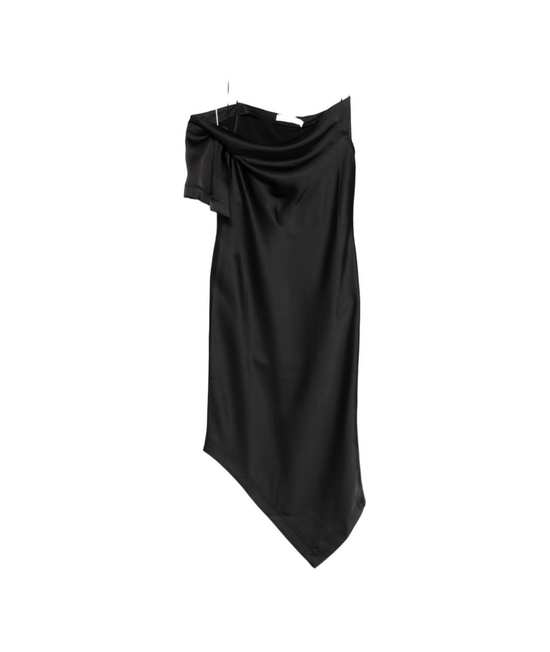 IRO Черное полиэстеровое коктейльное платье, фото 6
