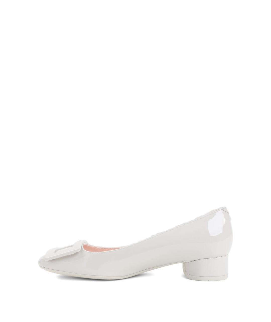 ROGER VIVIER Белые балетки из лакированной кожи, фото 2