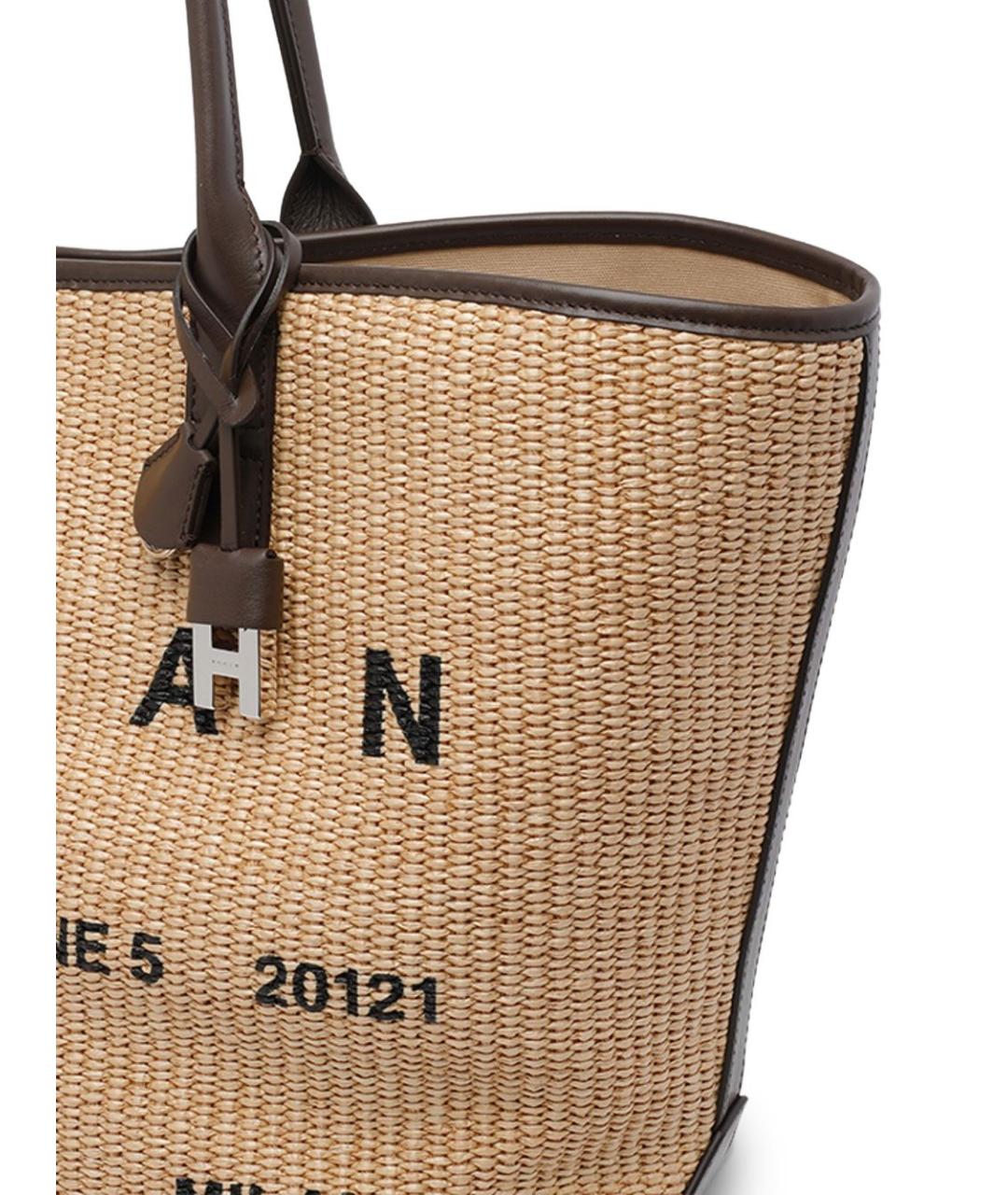 HOGAN Бежевая пелетеная сумка тоут, фото 2