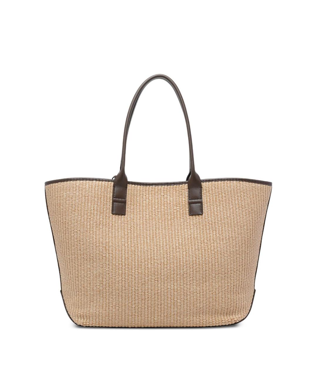 HOGAN Бежевая пелетеная сумка тоут, фото 3