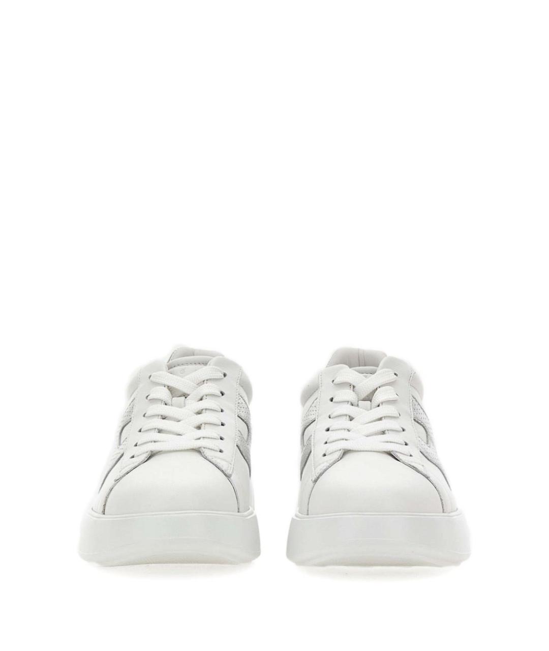 HOGAN Белые кожаные кеды, фото 2