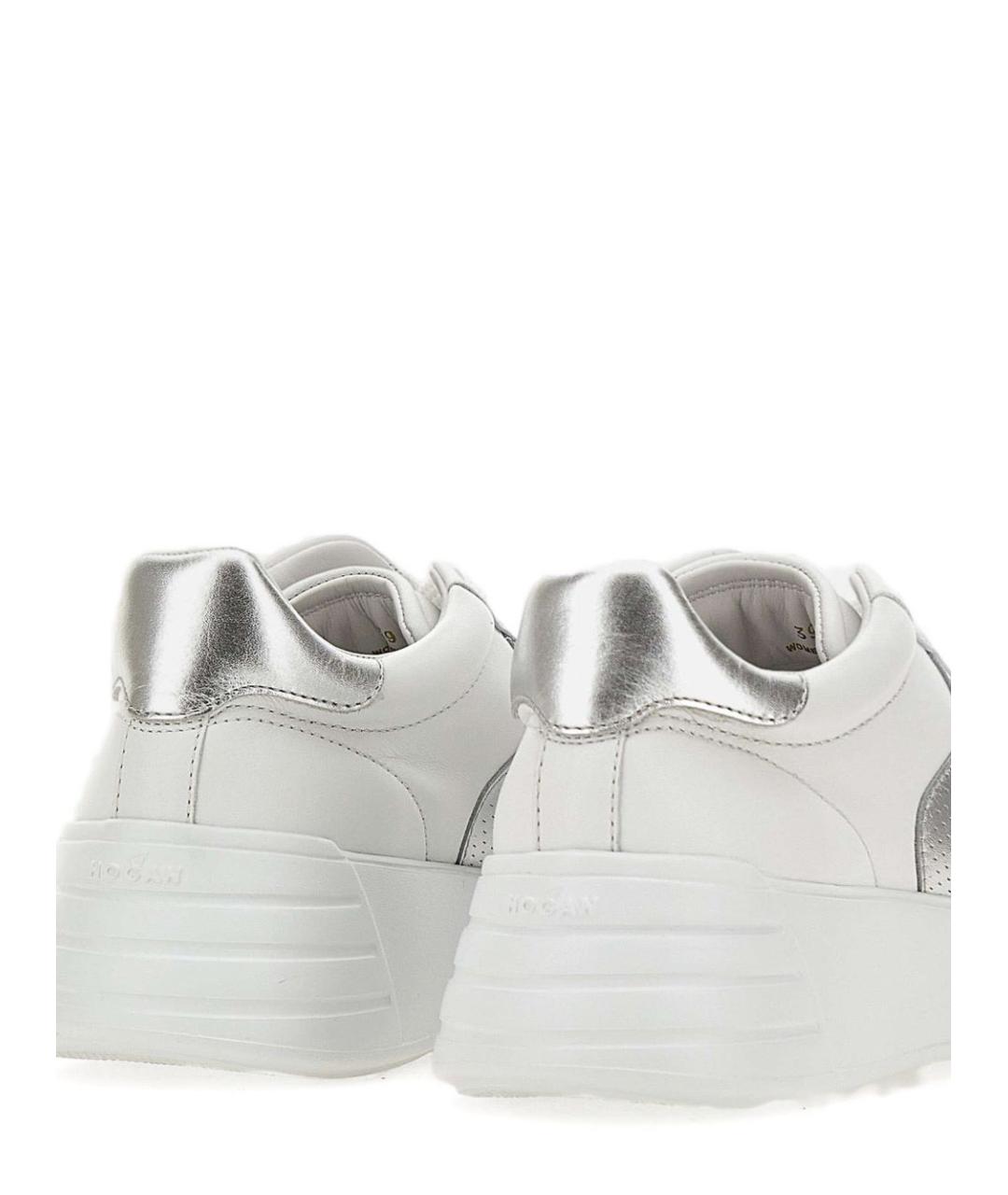 HOGAN Белые кожаные кеды, фото 4