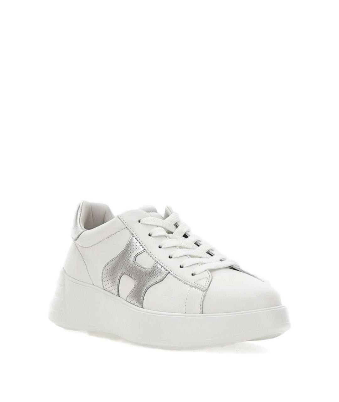 HOGAN Белые кожаные кеды, фото 5