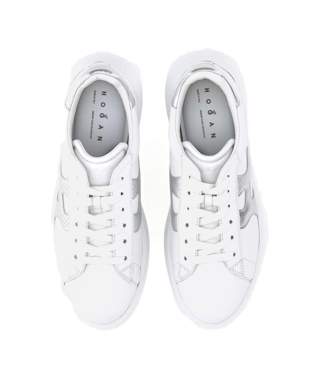 HOGAN Белые кожаные кеды, фото 6