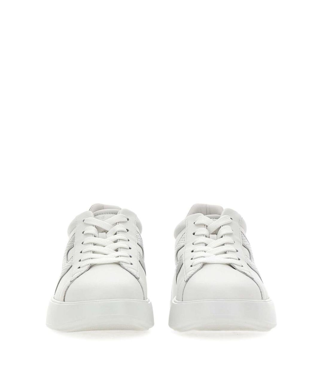 HOGAN Белые кожаные кеды, фото 3