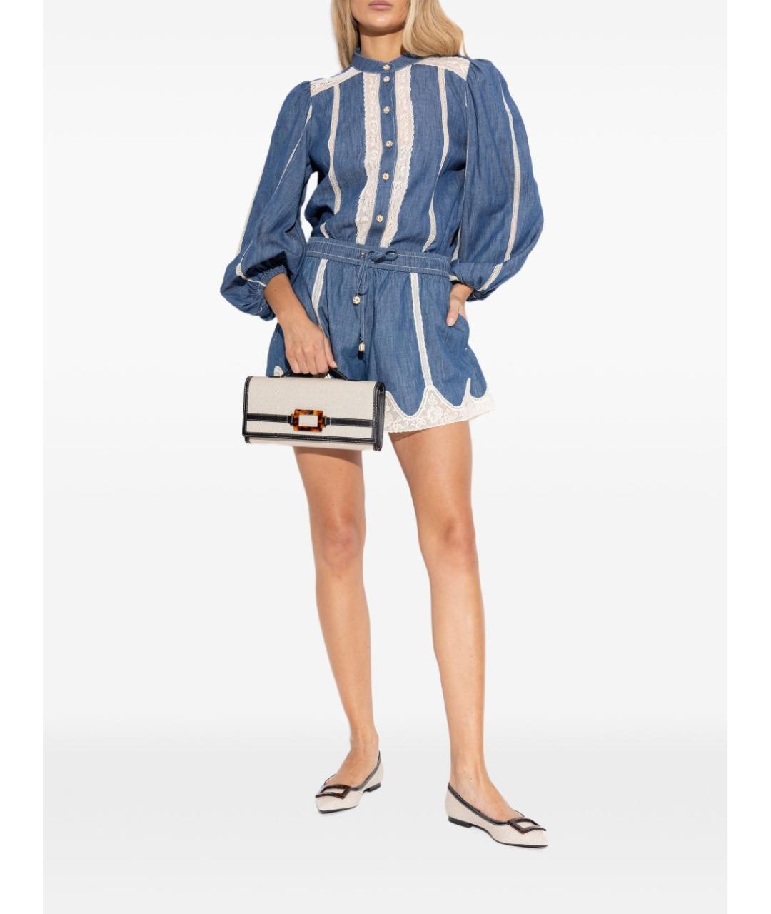 ROGER VIVIER Бежевые текстильные балетки, фото 6