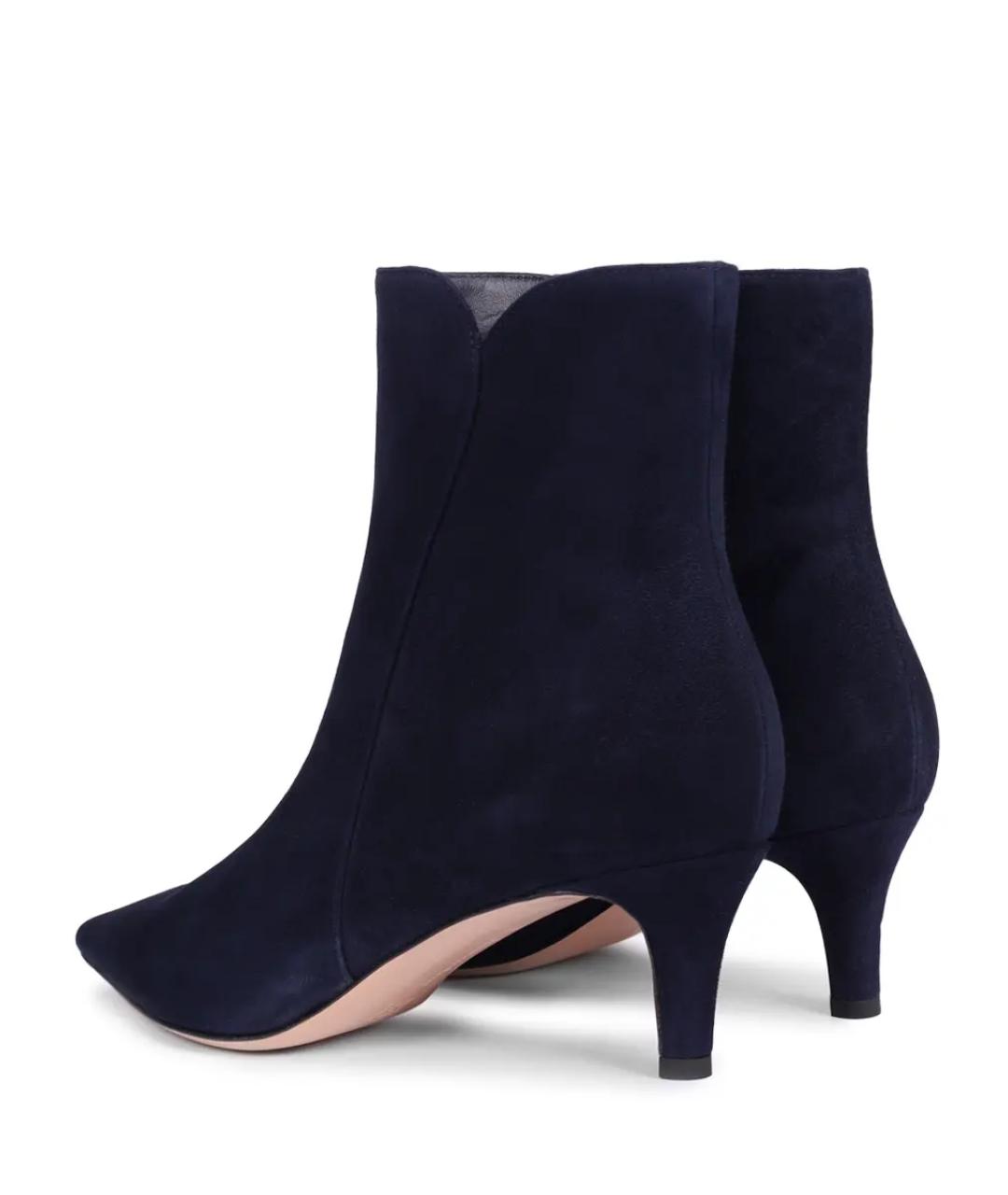 GIANVITO ROSSI Синие замшевые ботильоны, фото 4