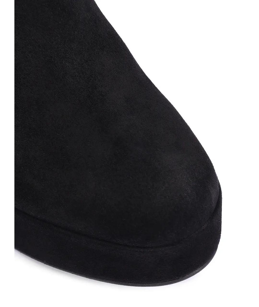 GIANVITO ROSSI Черные замшевые ботильоны, фото 5