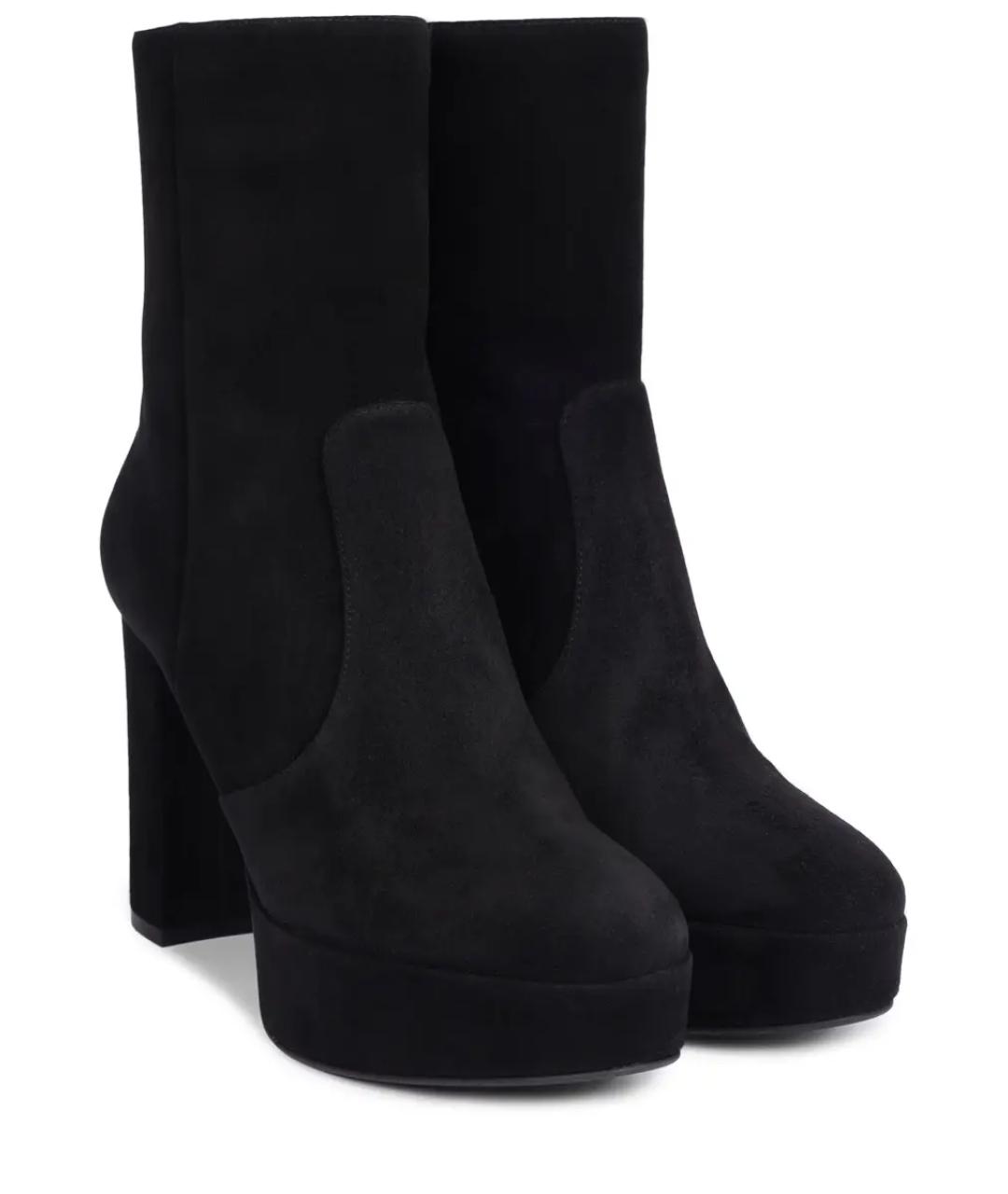 GIANVITO ROSSI Черные замшевые ботильоны, фото 2